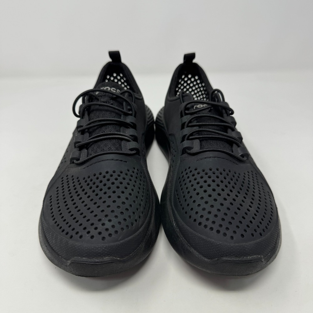 Crocs LiteRide Pacer Shoes Black 206011 Athletic Sneakers Kids Size J5 - Picture 4 of 12